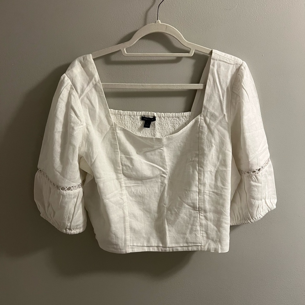 Ann Taylor Elegant White Women's Top
